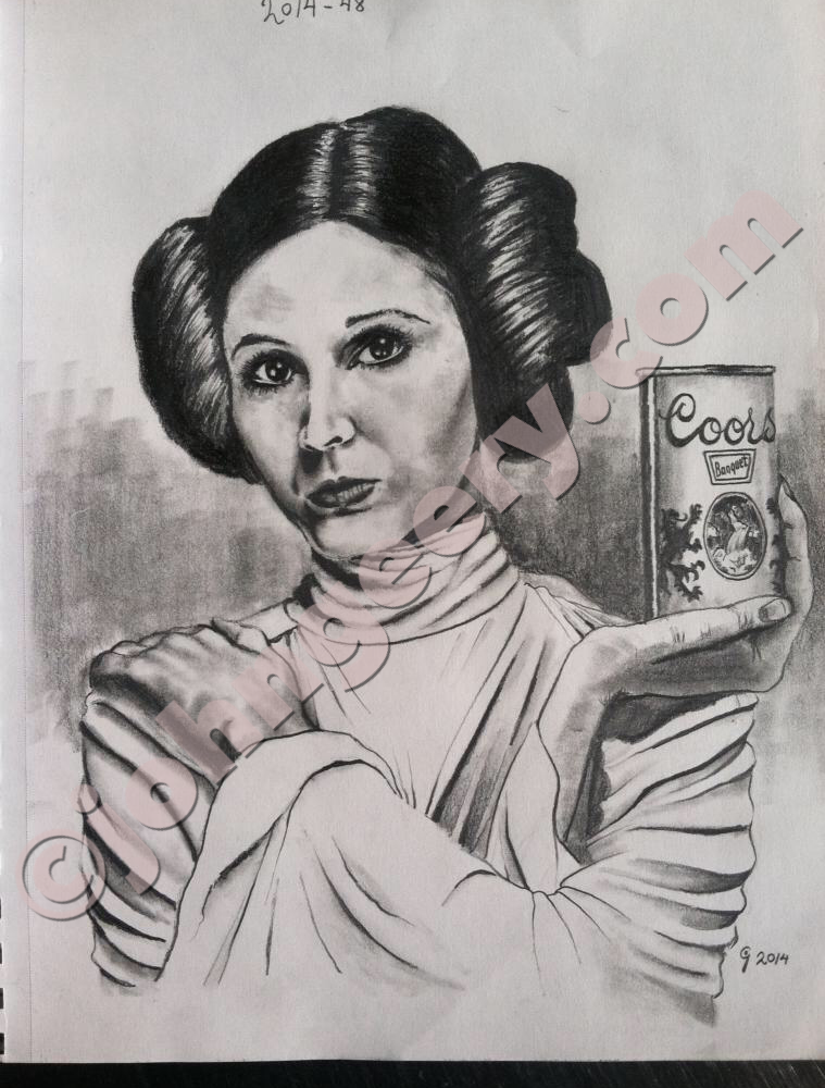 carrie fisher as princess leia