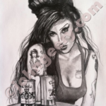 amy winehouse at table