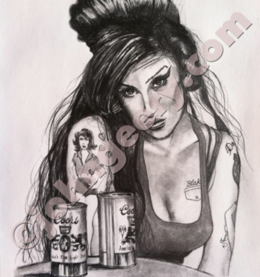 amy winehouse at table