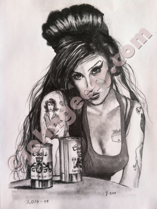 amy winehouse at table