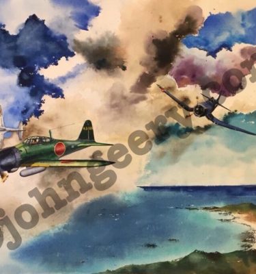 F4U-2 Corsair vs. A6M5 Zero 43-188 Marianas june 19, 1944