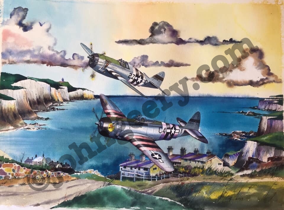 return of the P-47 thunderbolt cliffs of dover 1944
